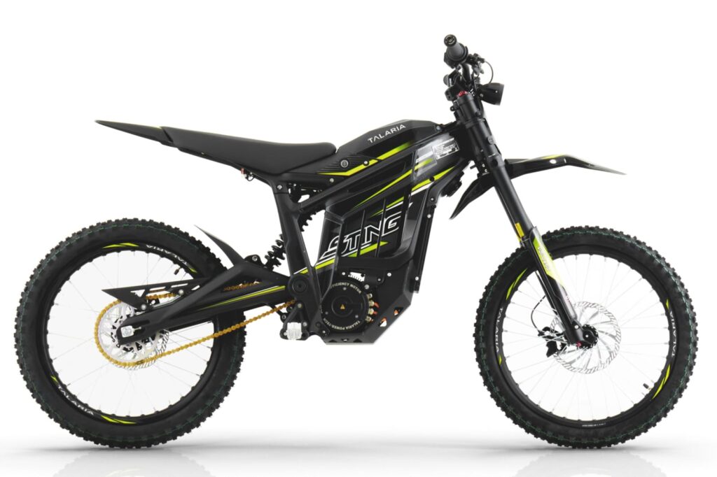 Talaria Sting MX3 electric dirt bike front angled view