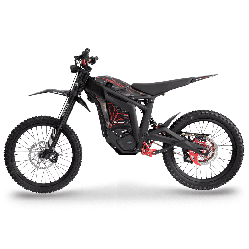 Talaria Sting R MX4 Expert electric dirt bike in action on a challenging European off-road trail.